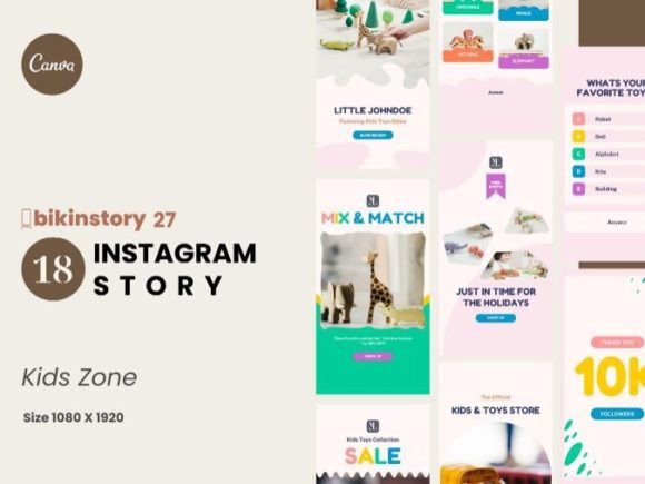 Download Kids Zone Instagram Story Canva Template - Kids zone Collection