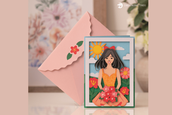 Download Fleurette Greeting Card SVG - Premium Resources