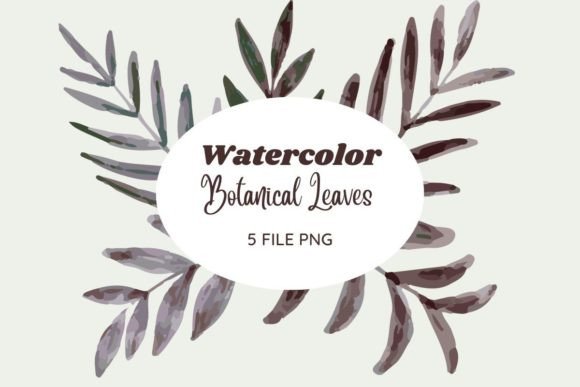 Download Botanical Watercolor Leaves Pack 20 - Botanical watercolor Collection