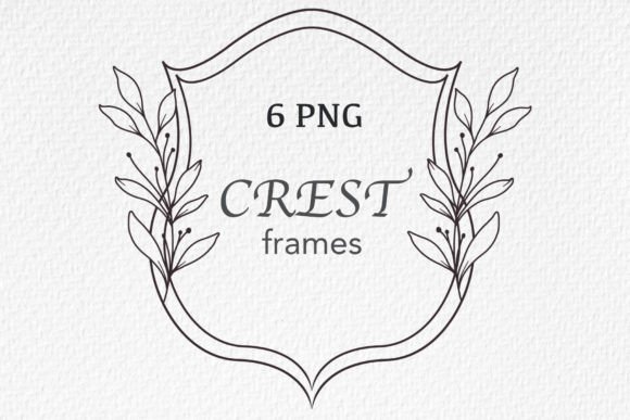 Download Floral Crest Frame Outline - Crest Collection
