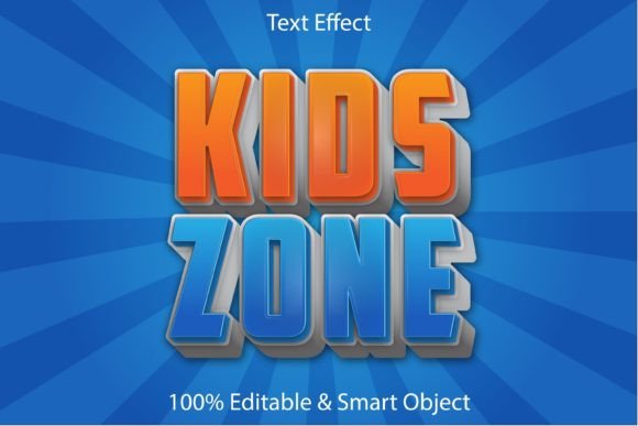 Download Kids Zone Editable Text Effect - Kids zone Collection