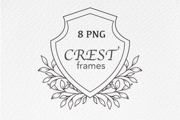 Download Floral Crest Frame Outline - Crest Collection