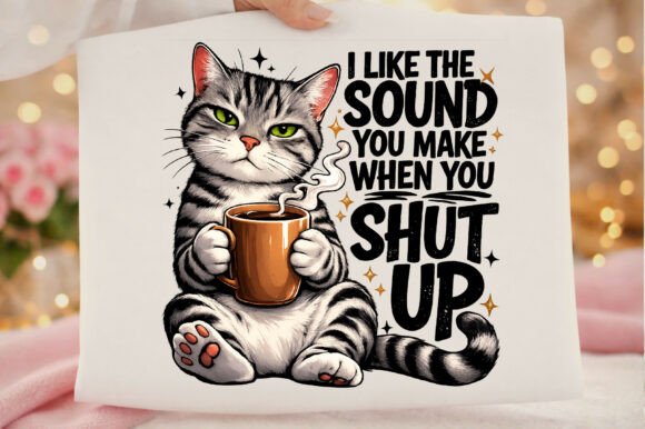 Download I Like the Sound Cat Coffee Funny Quotes - Funny Collection