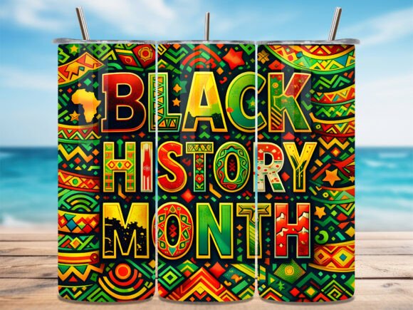 Download Black History Month Pattern Tumbler Wrap - Black history month pattern Collection