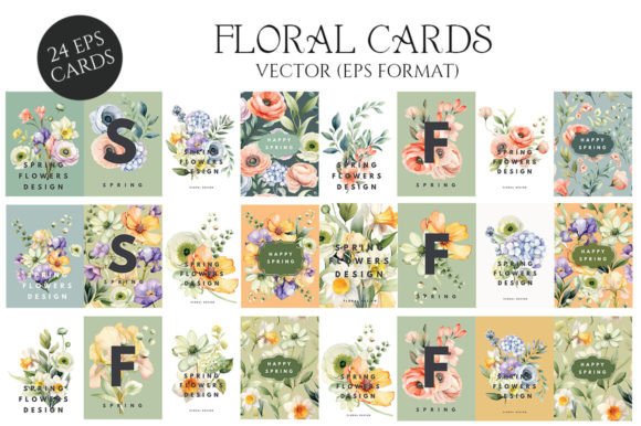 Download Floral Greeting Cards Templates - Cards Collection