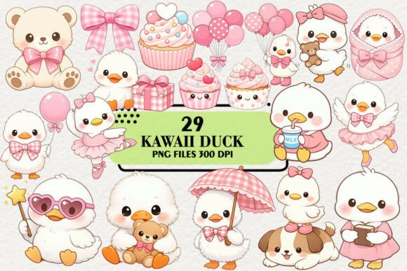 Download Kawaii Funny Duck Baby Shower Clipart - Funny Collection